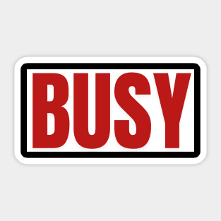 Busy Sticker